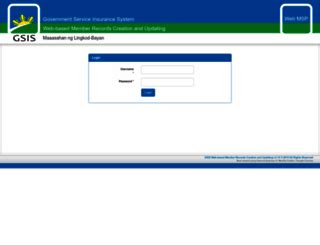1gsis login|GSIS Web MSP .
